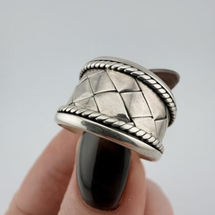 Suarti Sterling Silver Wide Band Ring