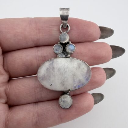 Sterling Silver and Moonstone Pendant