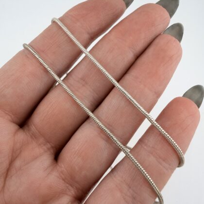 Sterling Silver Snake Chain - 41cm, 1.5mm