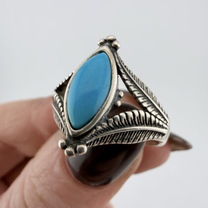 Carolyn Pollack Sterling Silver and Turquoise Ring