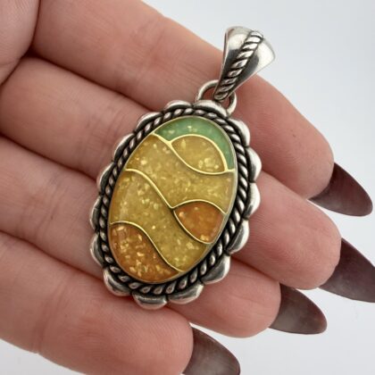 Carolyn Pollack Relios Sterling Silver Landscape Pendant