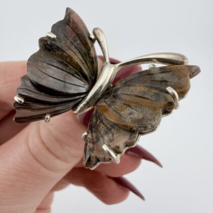 Whitney Kelly Sterling Silver and Jasper Butterfly Ring