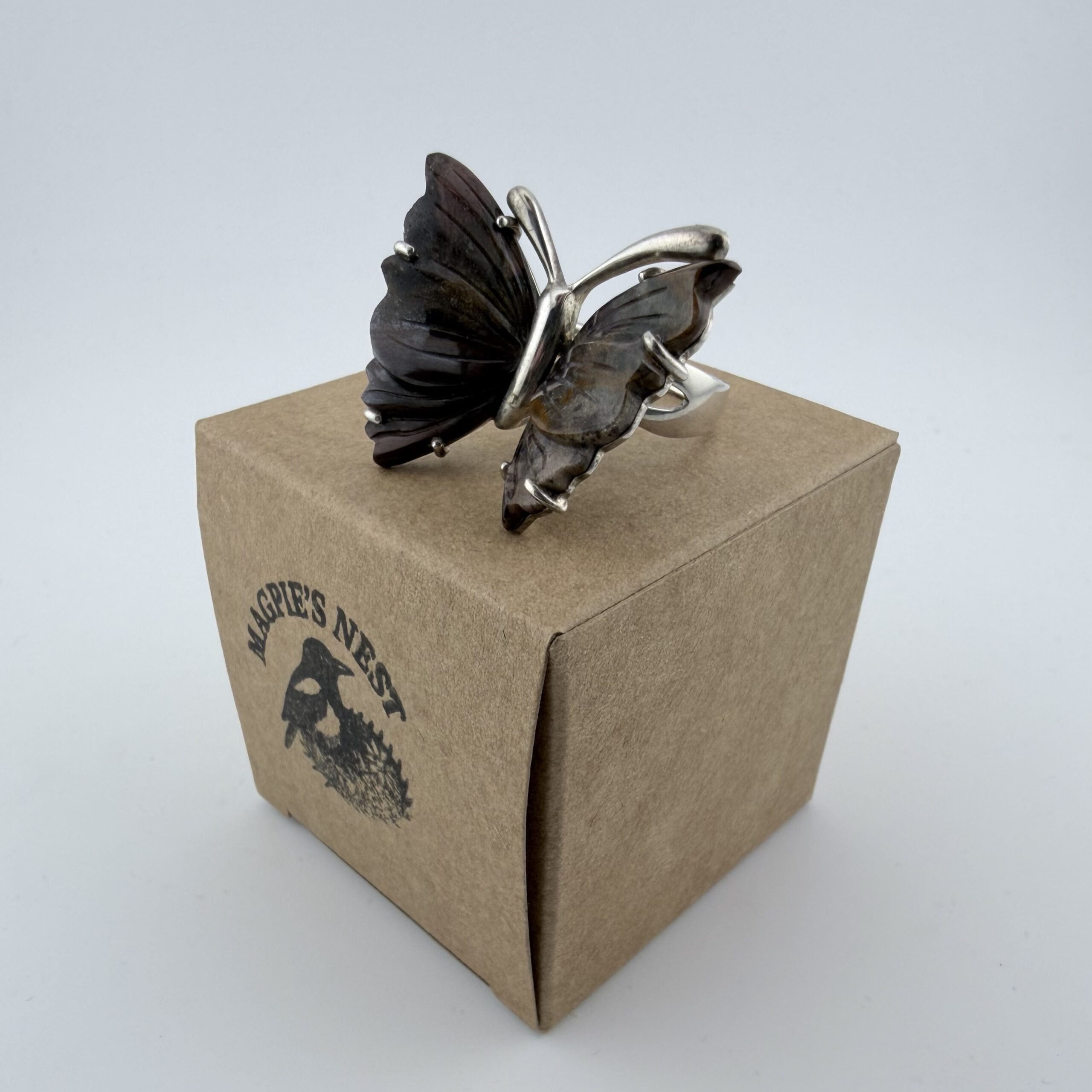 Whitney Kelly Sterling Silver and Jasper Butterfly Ring - Image 8