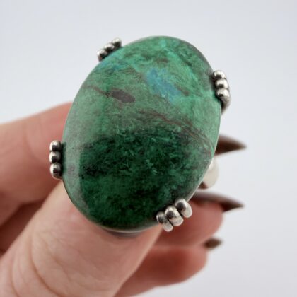 TGGC Sterling Silver and Chrysocolla Ring