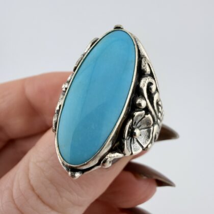 Carolyn Pollack Relios Sterling Silver and Turquoise Ring