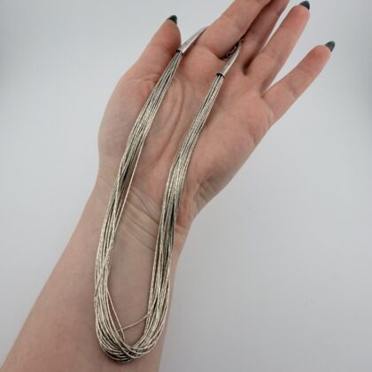 Twenty Strand Liquid Sterling Silver Necklace