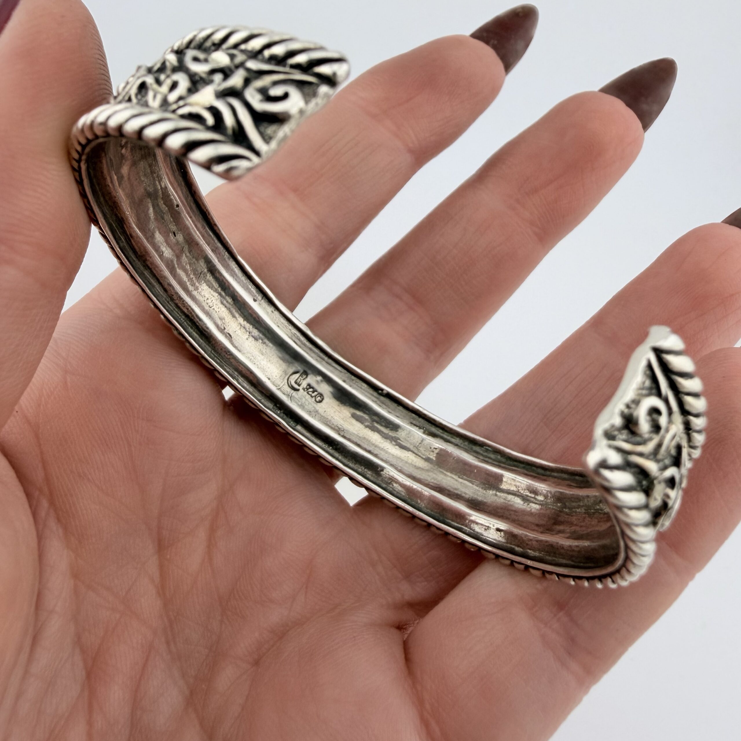 Carolyn Pollack Relios Southwestern Sterling Silver Cuff Bracelet - Image 3