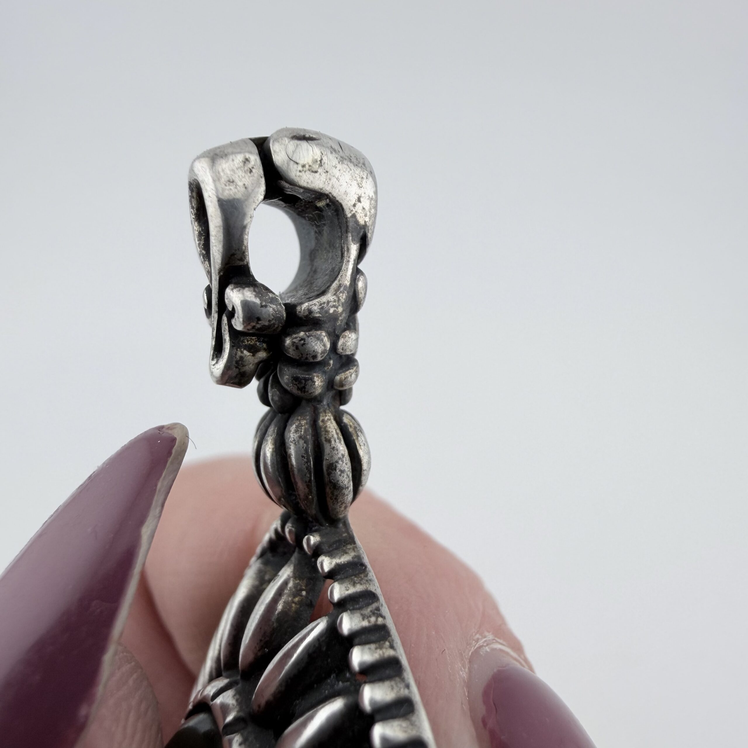 Carolyn Pollack Relios Southwestern Sterling Silver and Jade Pendant - Image 4