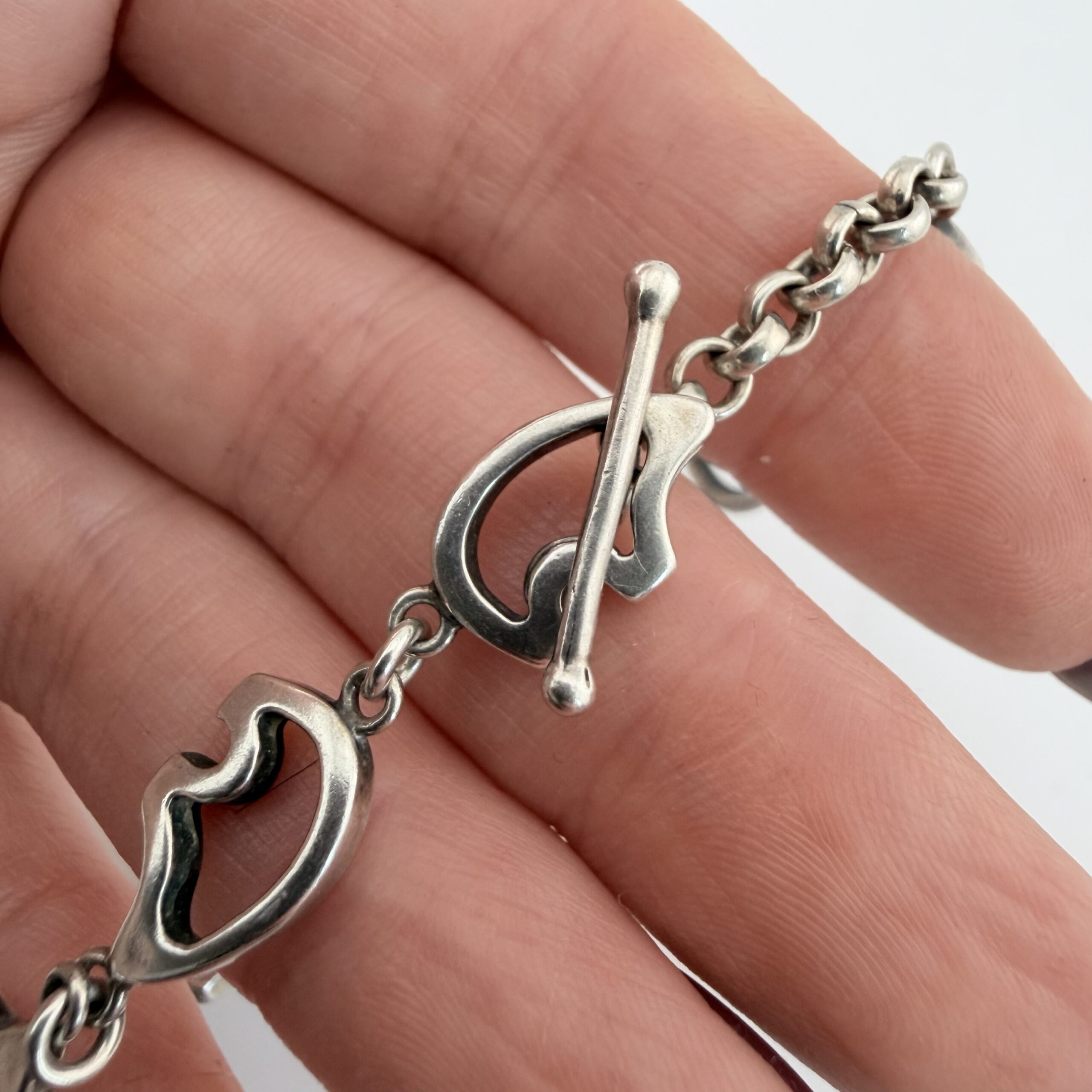 Native American Sterling Silver Bear Bracelet - Image 3
