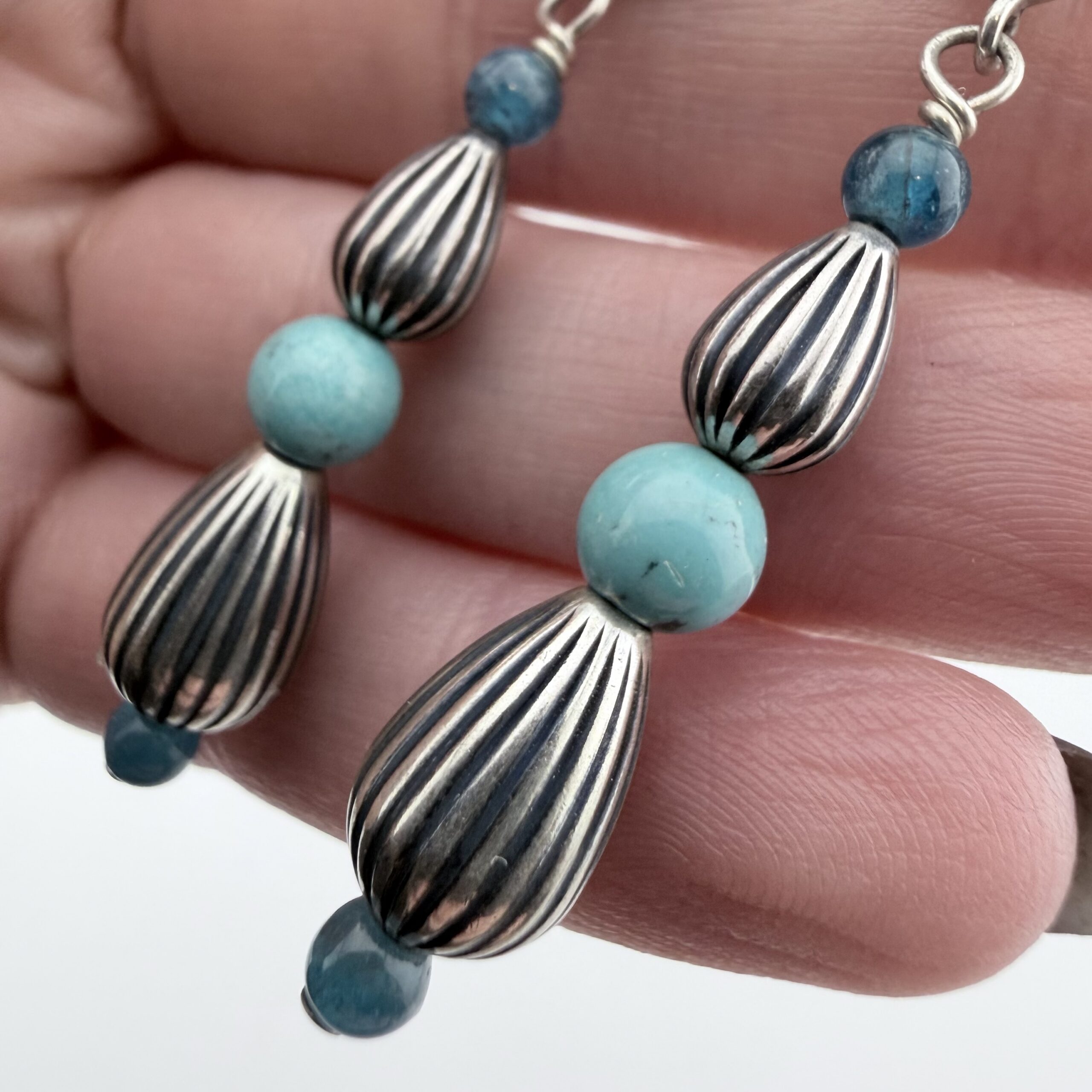 Carolyn Pollack Relios Sterling Silver and Turquoise Earrings - Image 4
