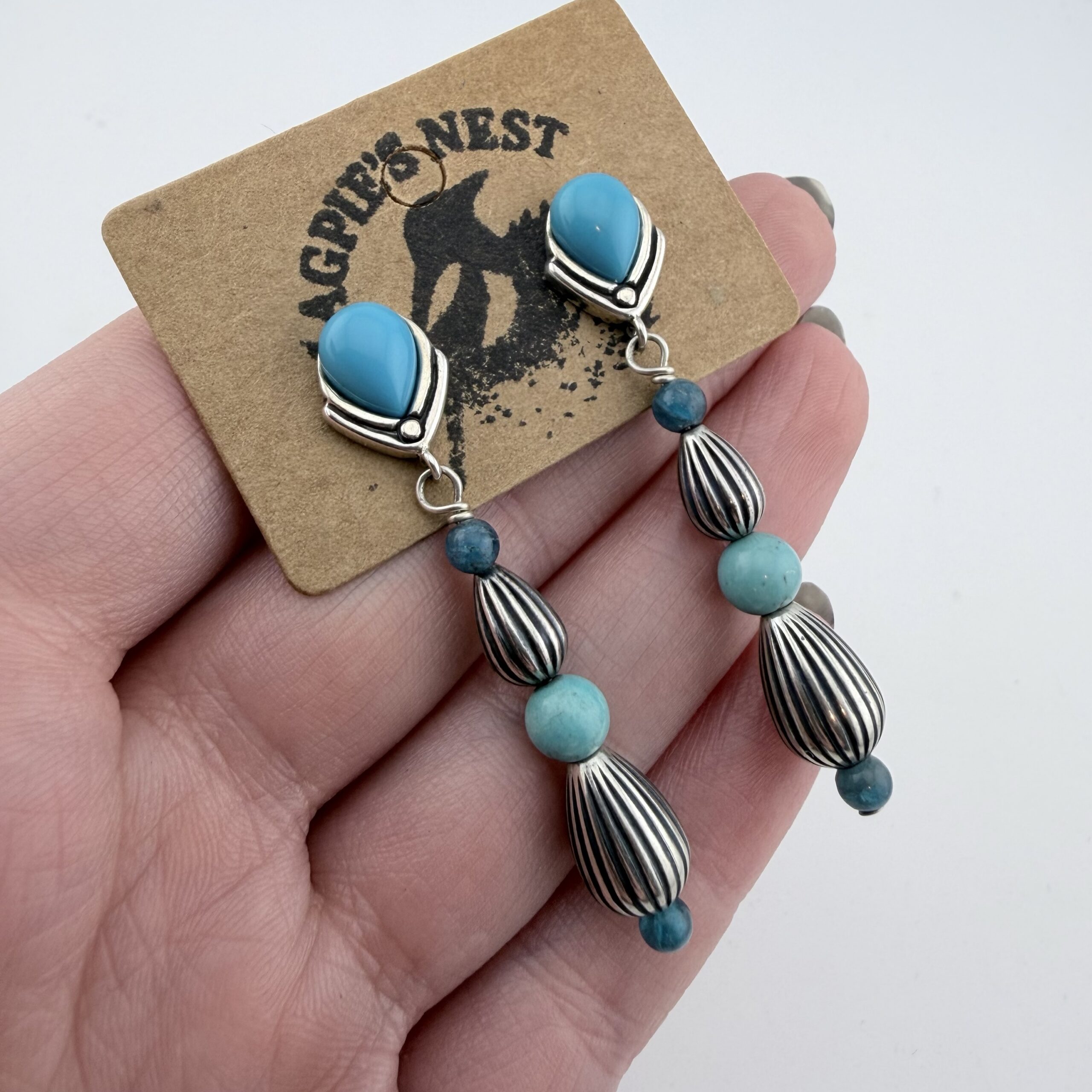 Carolyn Pollack Relios Sterling Silver and Turquoise Earrings - Image 7