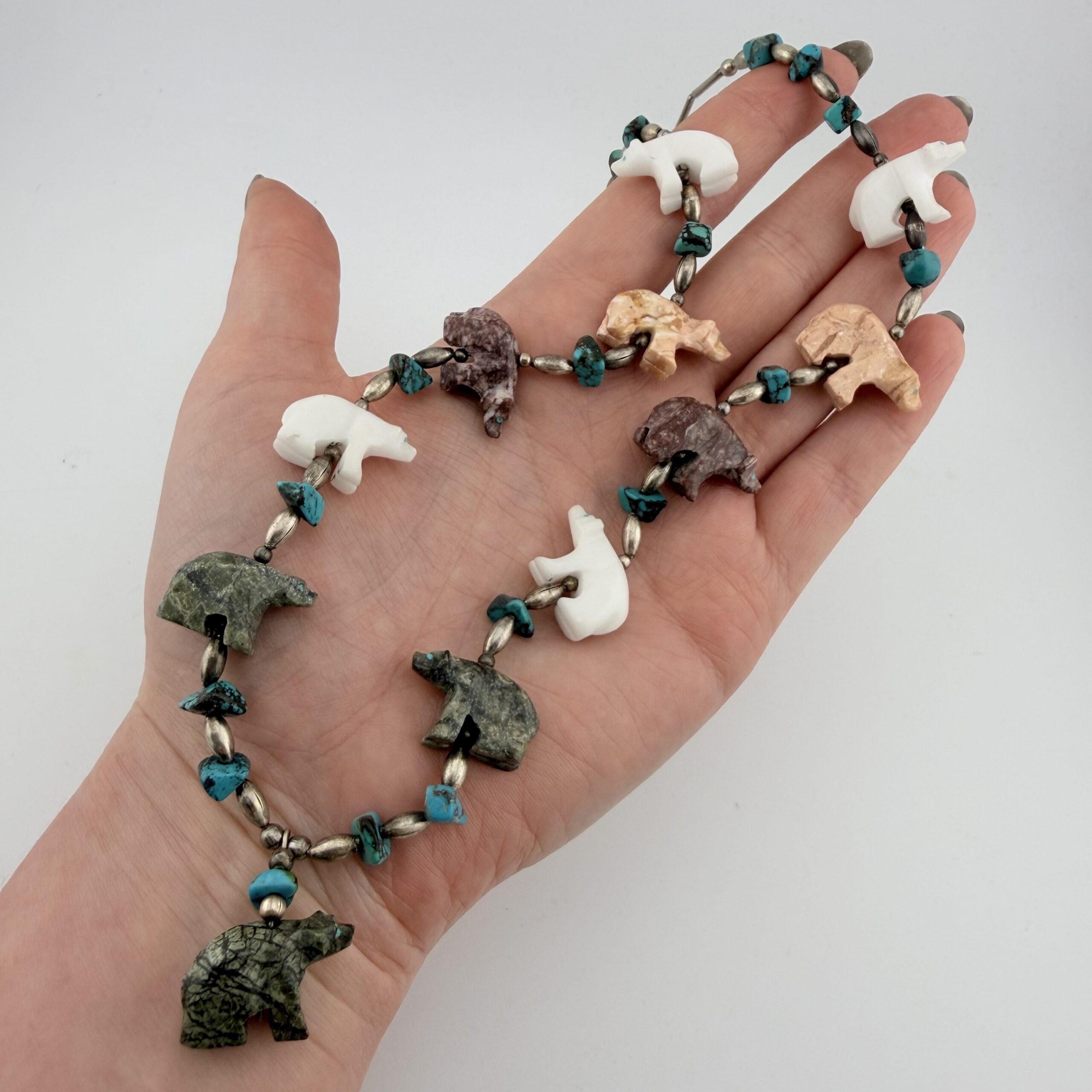 Native American Bear Fetish Necklace