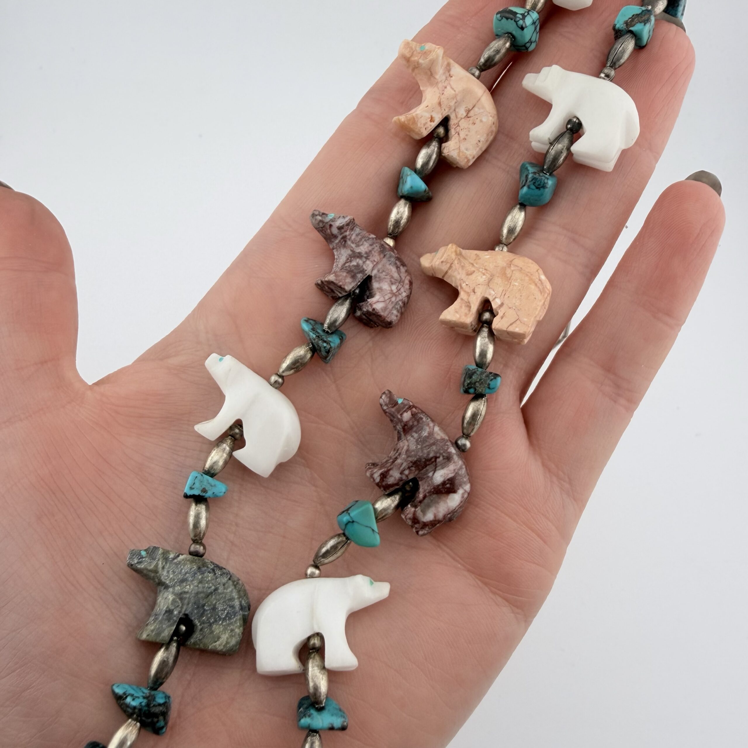 Native American Bear Fetish Necklace - Image 2
