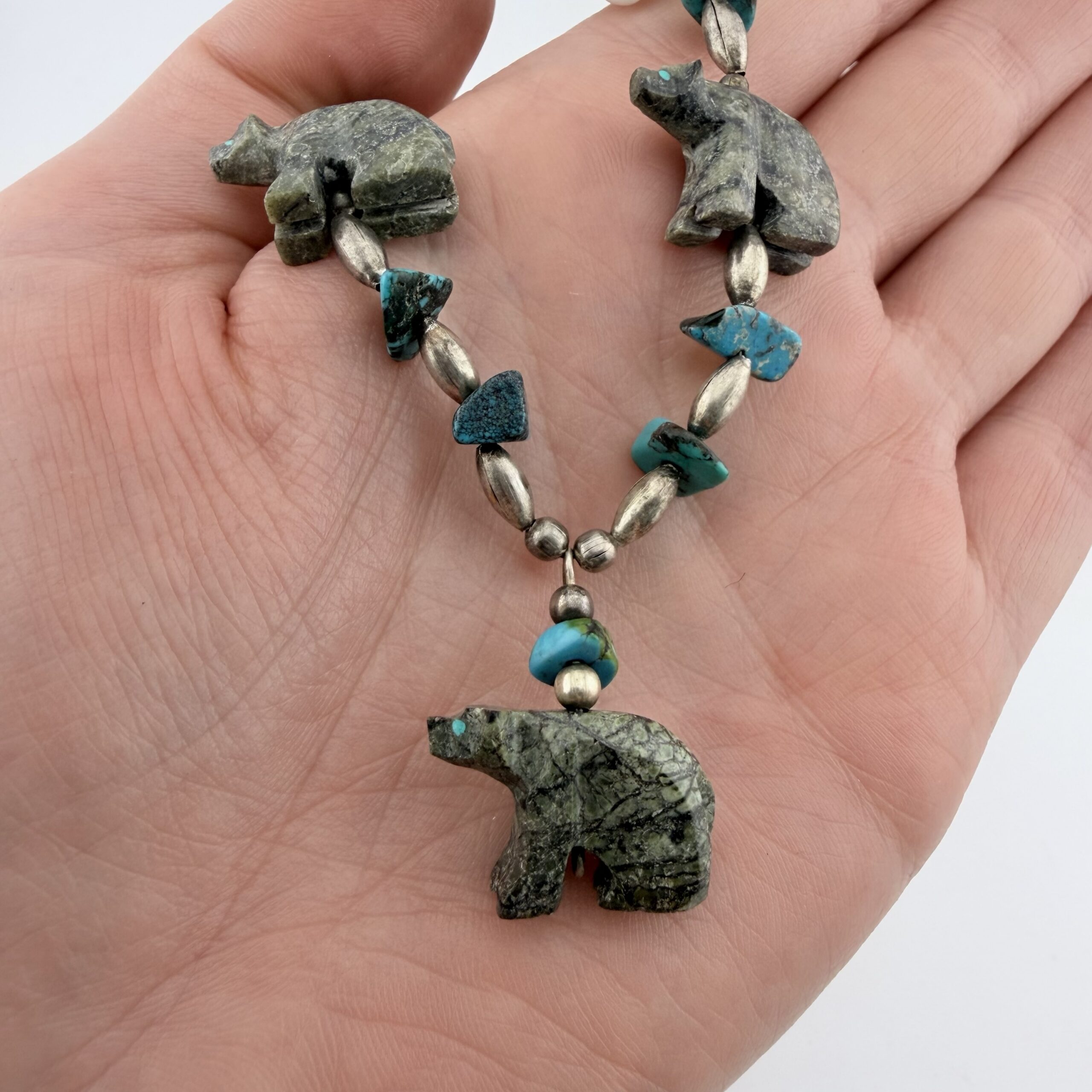 Native American Bear Fetish Necklace - Image 3