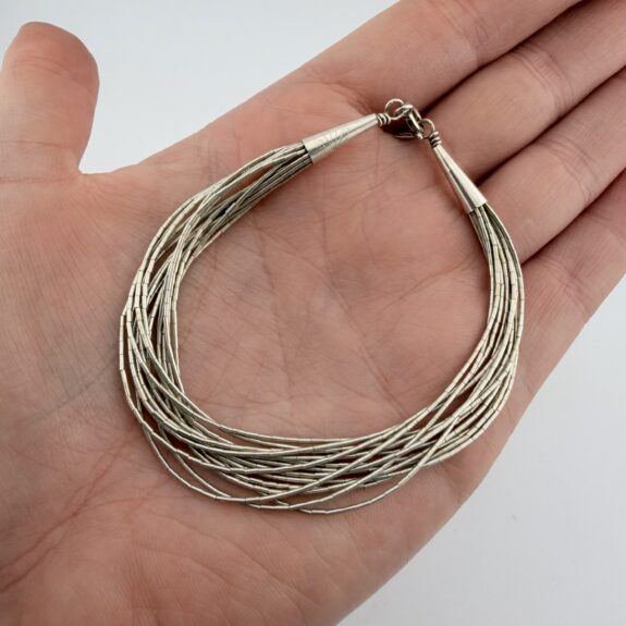 Fifteen Strand Liquid Sterling Silver Bracelet