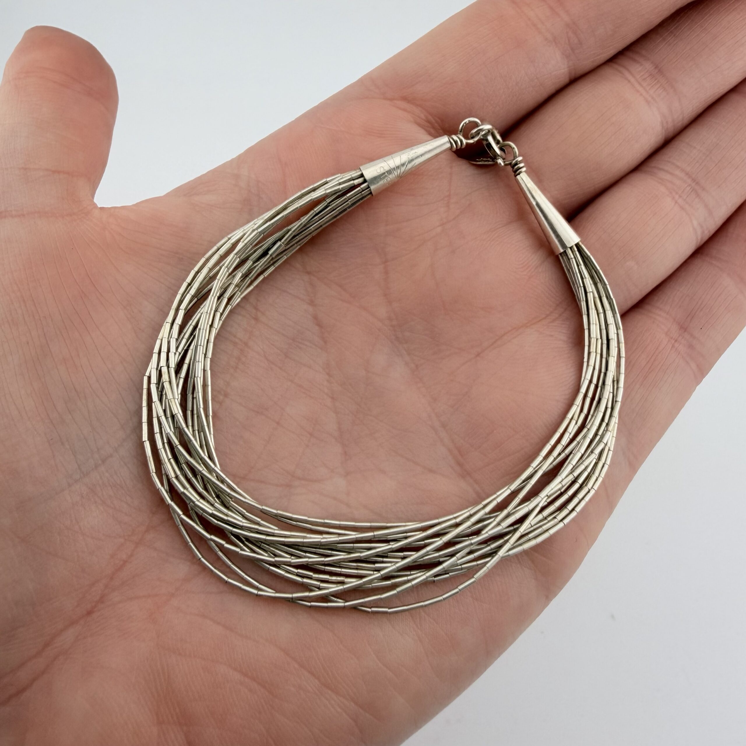 Fifteen Strand Liquid Sterling Silver Bracelet
