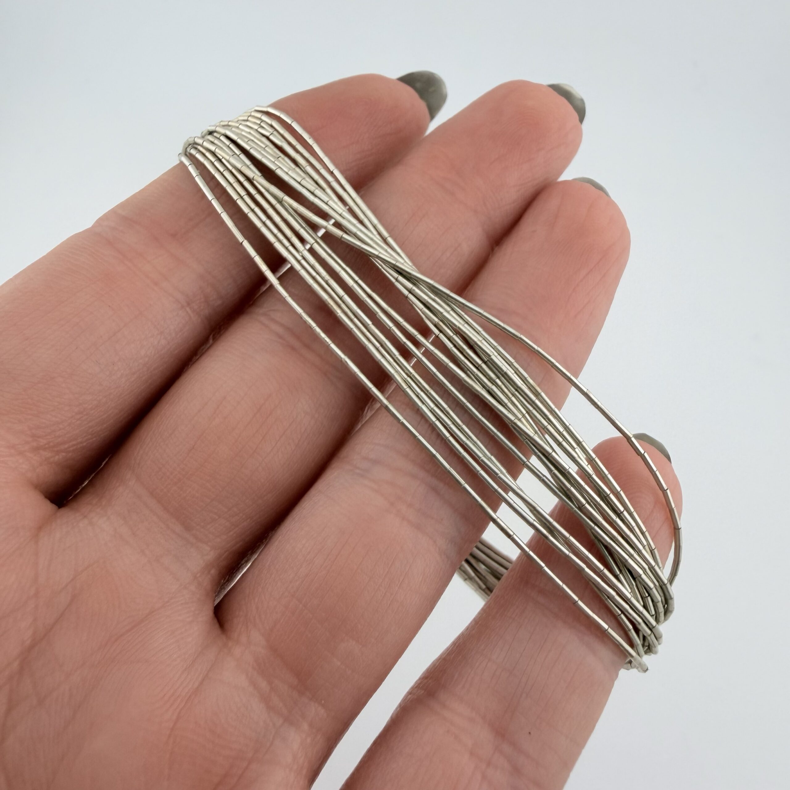 Fifteen Strand Liquid Sterling Silver Bracelet - Image 2