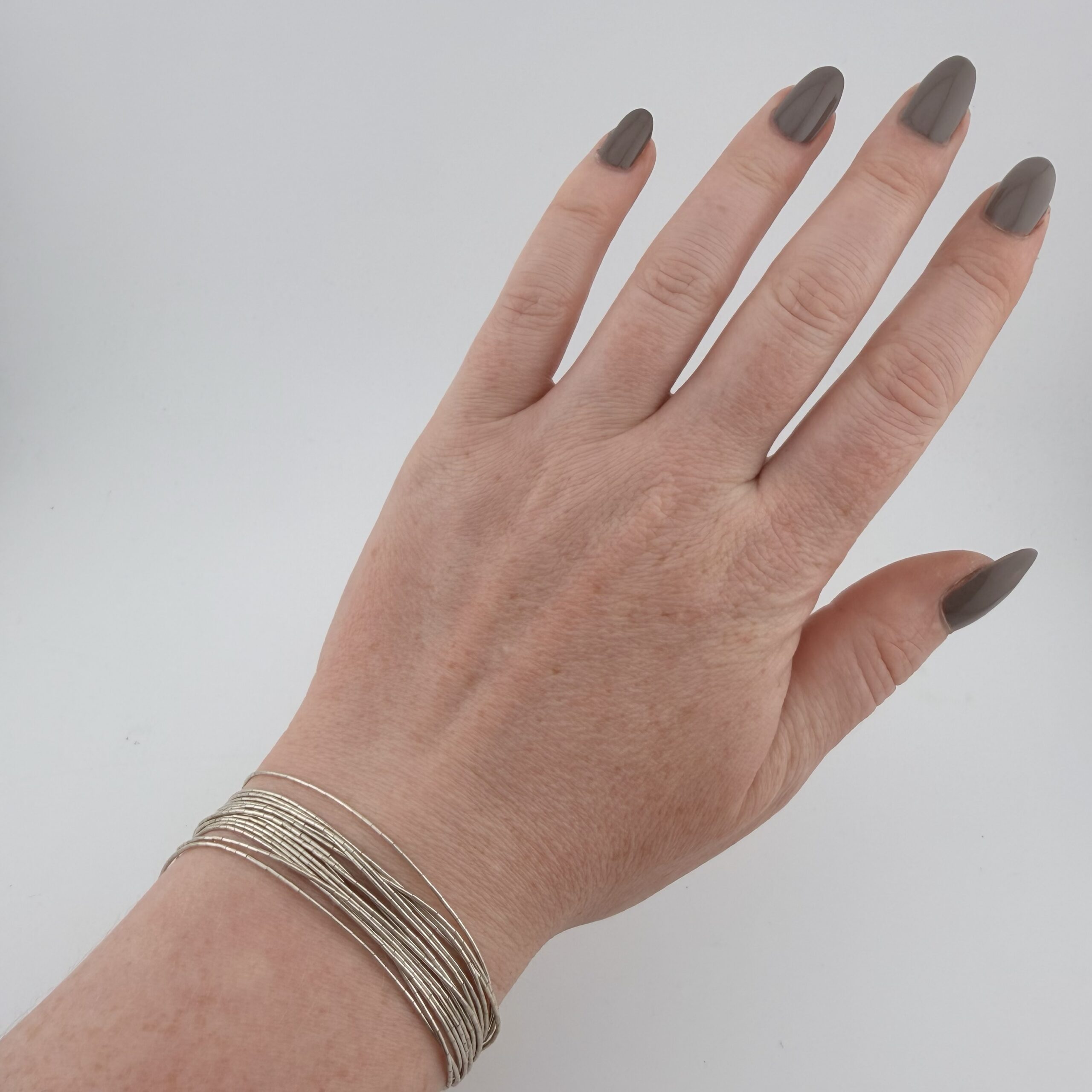 Fifteen Strand Liquid Sterling Silver Bracelet - Image 3