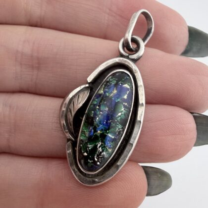 Vintage Southwestern Sterling Silver Pendant