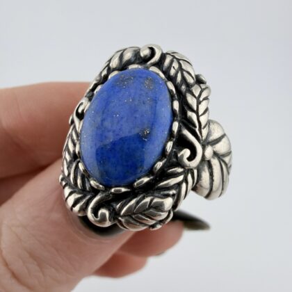 Carolyn Pollack Relios Southwestern Sterling Silver and Lapis Lazuli Ring