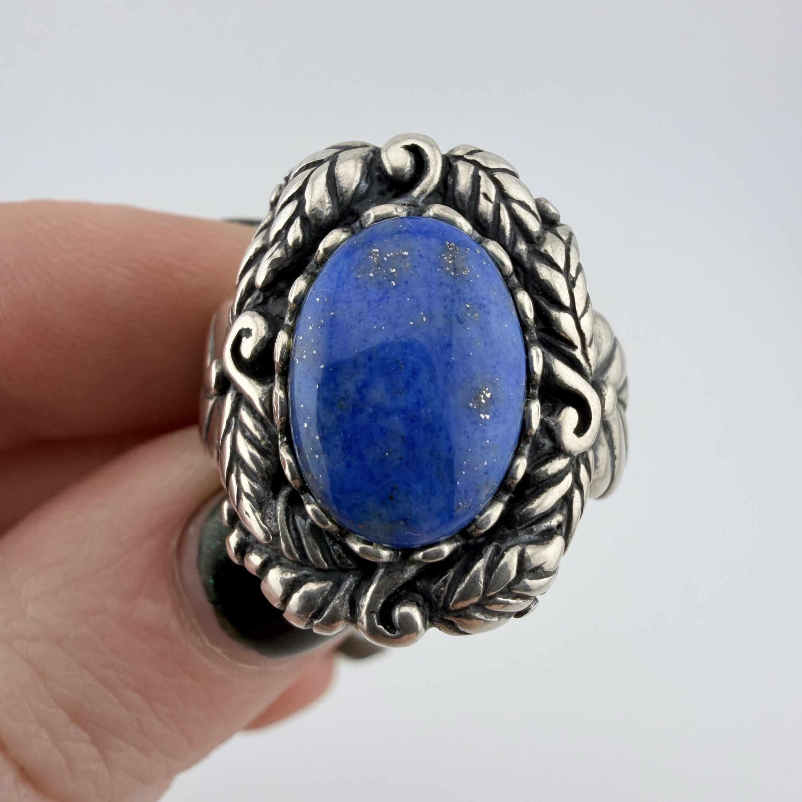 Carolyn Pollack Relios Southwestern Sterling Silver and Lapis Lazuli Ring - Image 2