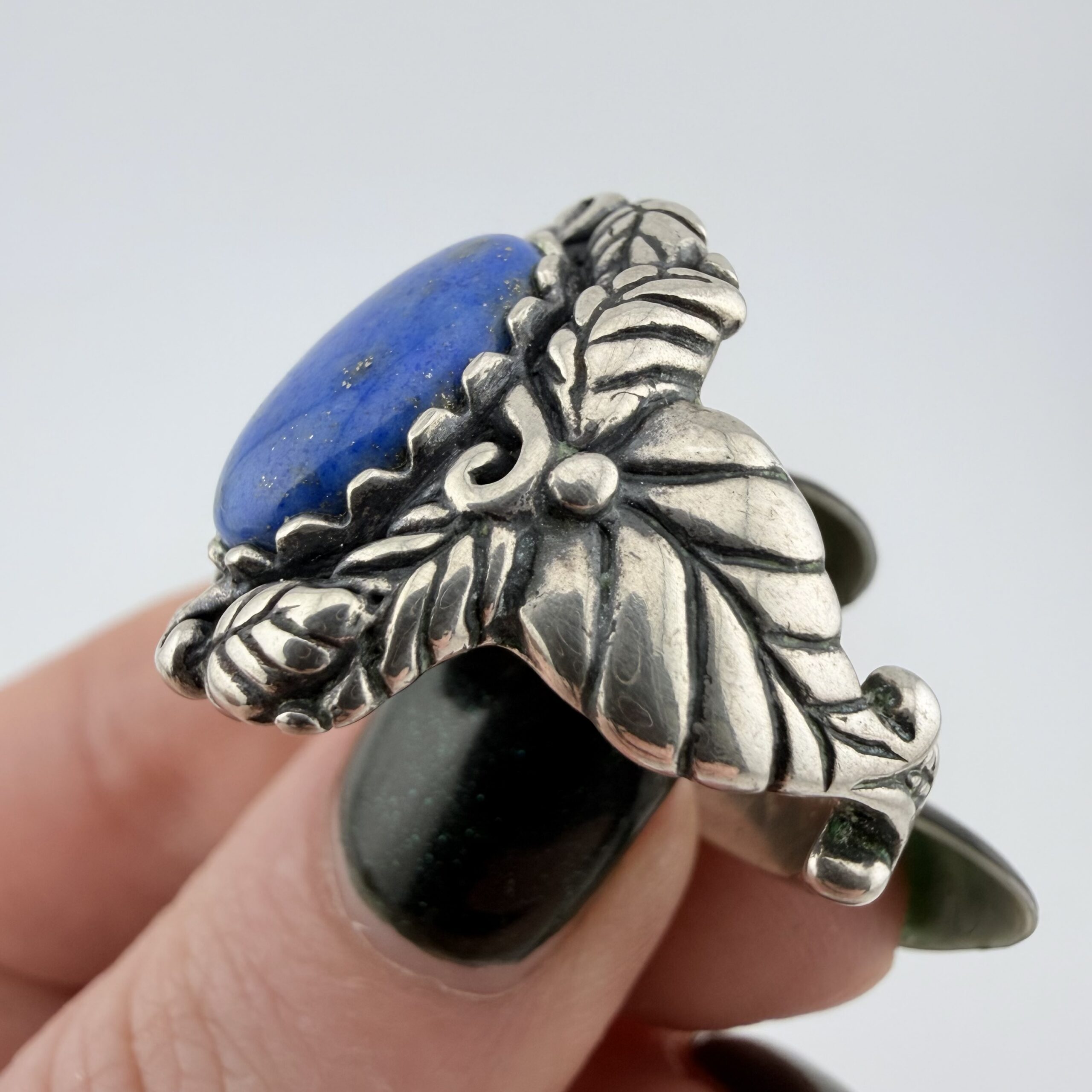 Carolyn Pollack Relios Southwestern Sterling Silver and Lapis Lazuli Ring - Image 3