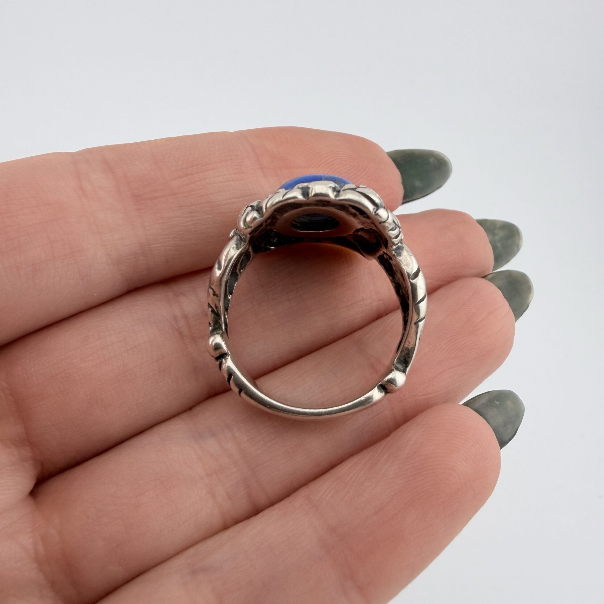 Carolyn Pollack Relios Southwestern Sterling Silver and Lapis Lazuli Ring - Image 4