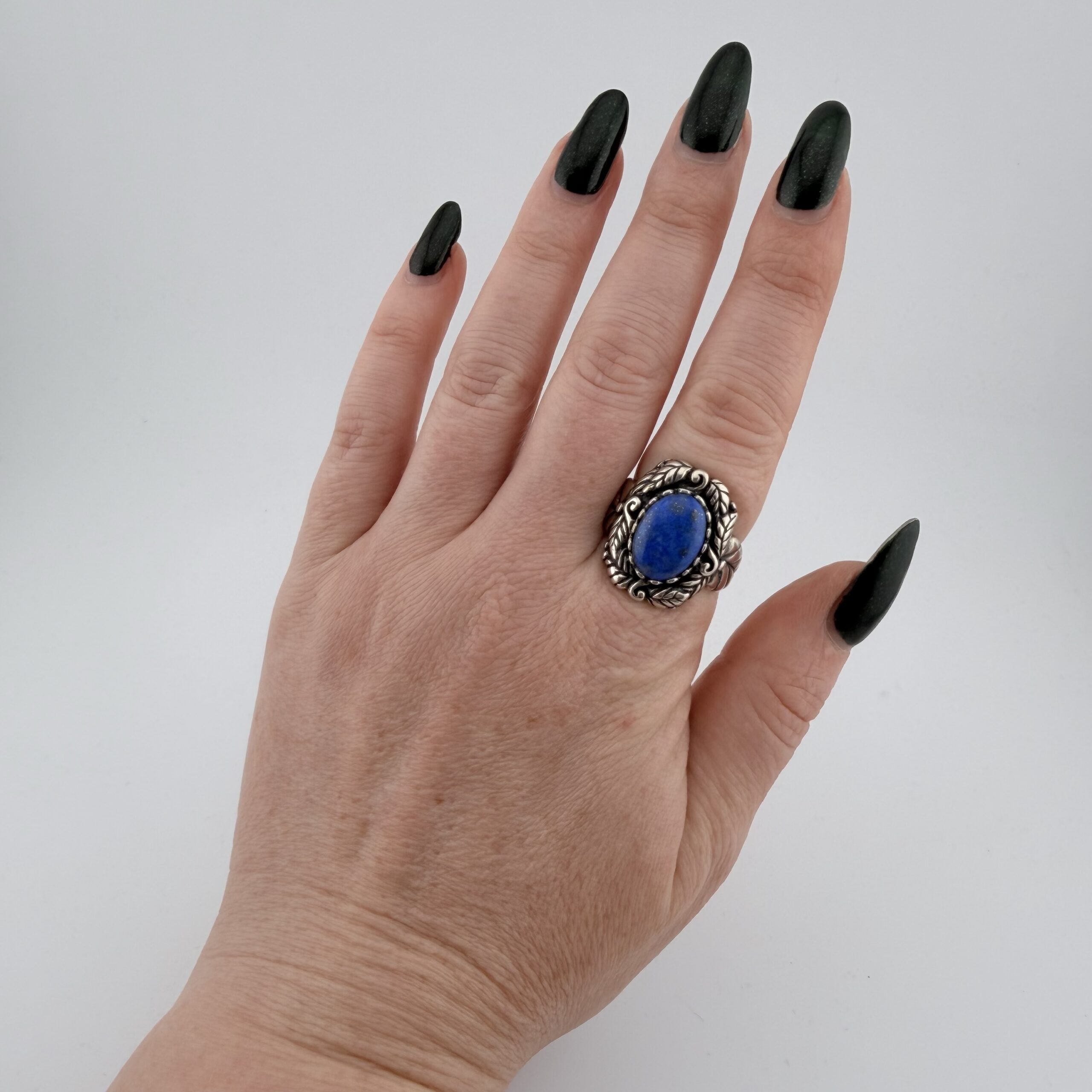 Carolyn Pollack Relios Southwestern Sterling Silver and Lapis Lazuli Ring - Image 5