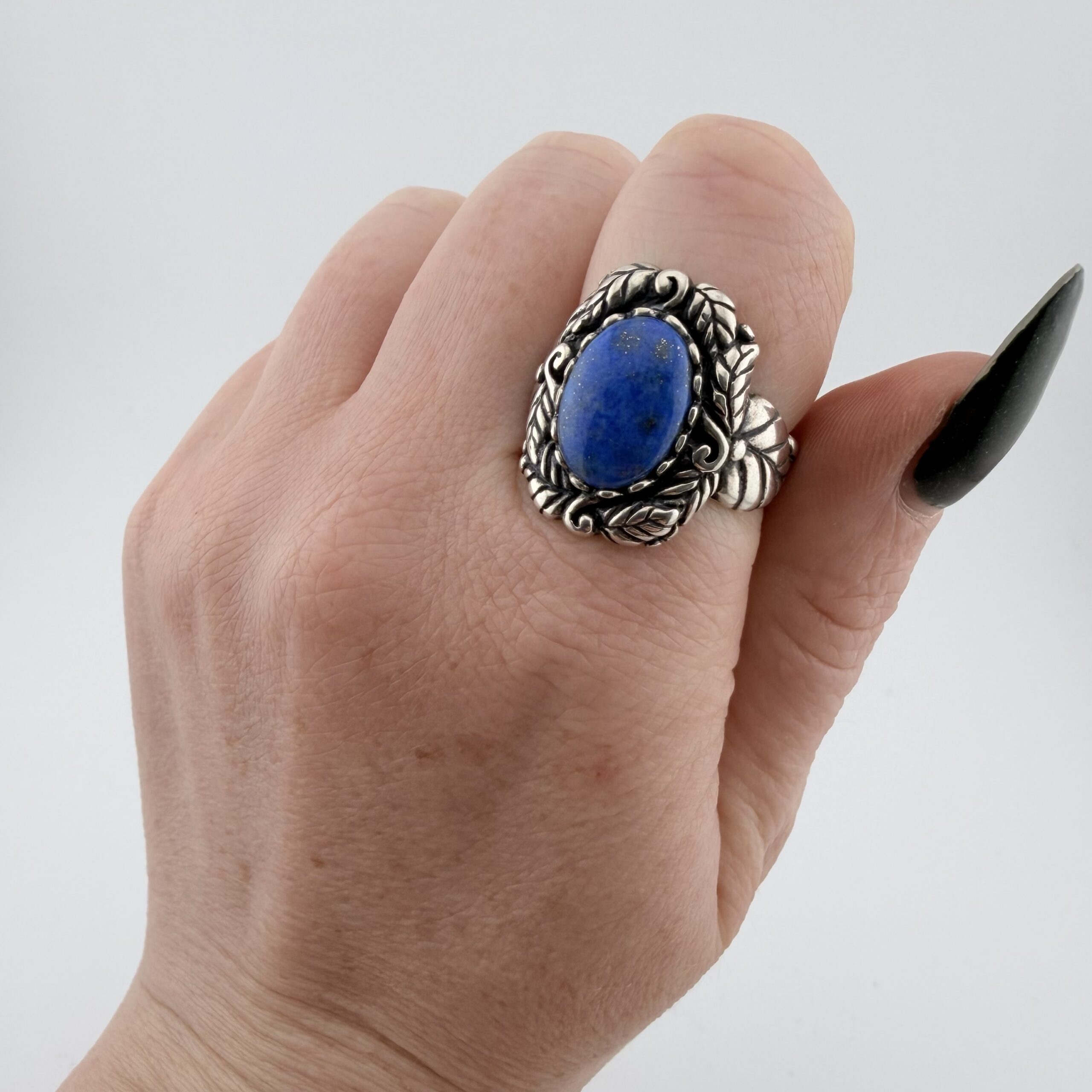 Carolyn Pollack Relios Southwestern Sterling Silver and Lapis Lazuli Ring - Image 6