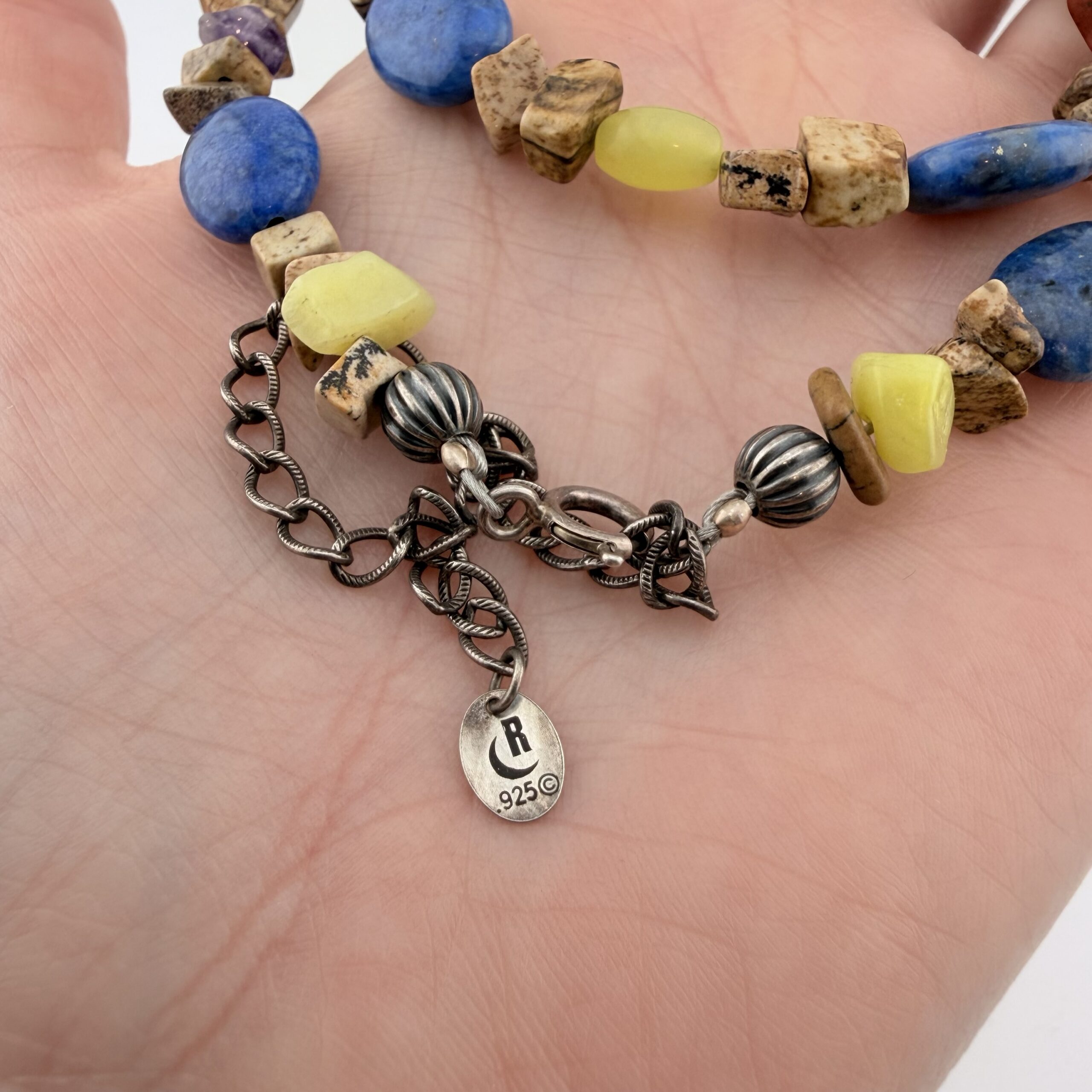 Carolyn Pollack Relios Mixed Gemstone Bear Necklace - Image 5