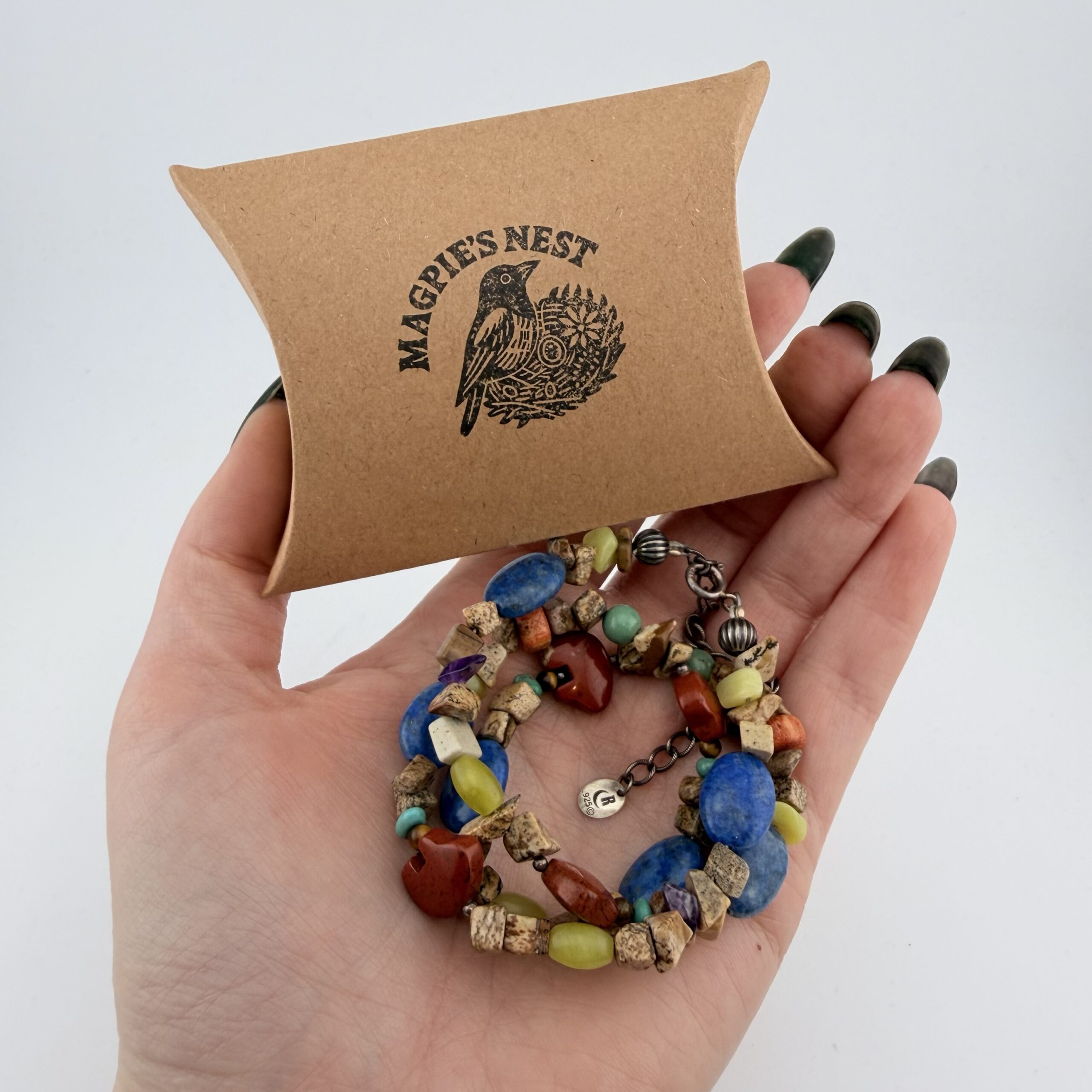 Carolyn Pollack Relios Mixed Gemstone Bear Necklace - Image 6