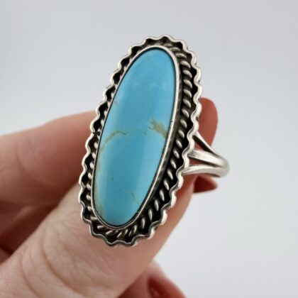 Native American Richard & Rita Begay Sterling Silver and Turquoise Ring